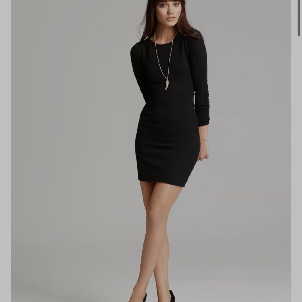 Kain | S / 1 | Black Long Sleeve wool/cashmere Dress Super soft sweater dress